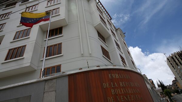 The building of the Venezuelan Embassy in Bolivia is seen in La Paz, Bolivia - Sputnik International