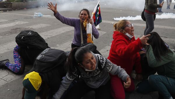Supporters of former President Evo Morales in La Paz - Sputnik International