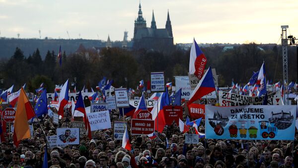 Anti-Government Protests in Prague, Czech Republic - Sputnik International