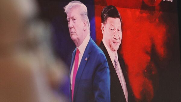Images of Chinese President Xi Jinping and U.S. President Donald Trump - Sputnik International