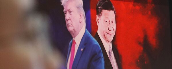 Images of Chinese President Xi Jinping and U.S. President Donald Trump - Sputnik International