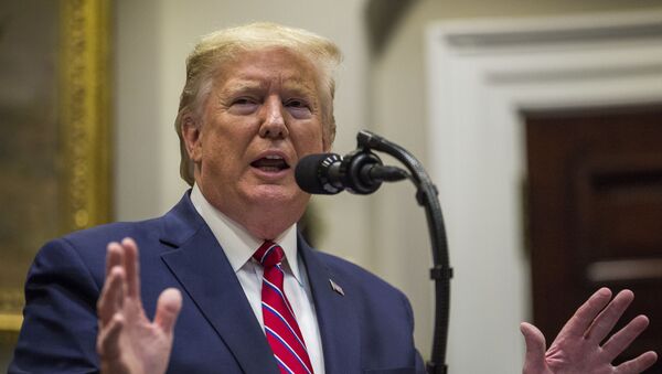 US President Donald Trump delivers remarks in the Roosevelt Room at the White House on November 15, 2019 in Washington, DC.  - Sputnik International
