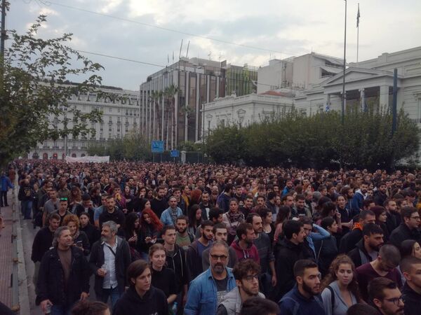 Thousands of Greeks March to US Embassy on 46th Anniversary of Polytechnic Uprising - Live Video Thousands of Greeks March to US Embassy on 46th Anniversary of Polytechnic Uprising - Live Video - Sputnik International