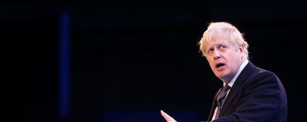 Britain's Prime Minister Boris Johnson speaks at the annual CBI Conference in London, Britain November 18, 2019 - Sputnik International
