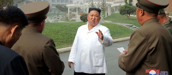 North Korean leader Kim Jong Un visits the Yangdok County Hot Spring Resort, North Korea, in this undated picture released by North Korea's Central News Agency (KCNA) on October 23, 2019.    - Sputnik International