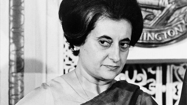  Indian Prime Minister Indira Gandhi (1917-1984) at the National Press Club, Washington, D.C. 1n 1966 - Sputnik International