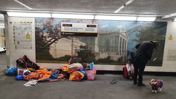 Homeless people in Pimlico - Sputnik International
