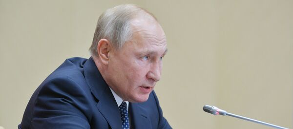 Russian President Vladimir Putin is meeting with permanent members of the Russian Security Council on 22 November 2019.  - Sputnik International
