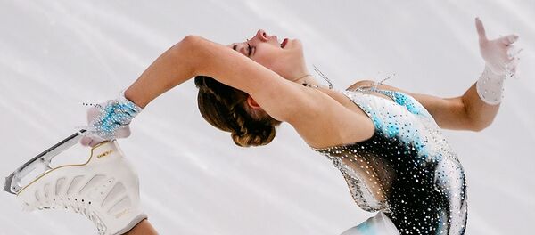 Alena Kostornaia performing during ladies short programme in Finlandia trophy 2019 Alena Kostornaia performing during ladies short programme in Finlandia trophy 2019 - Sputnik International