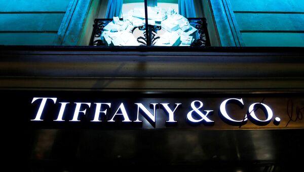 A Tiffany & Co. logo is seen outside a store in Paris, France, November 22, 2019 - Sputnik International
