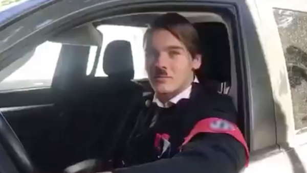 A student from Argentina dressed as Adolf Hitler in a parody music video  - Sputnik International