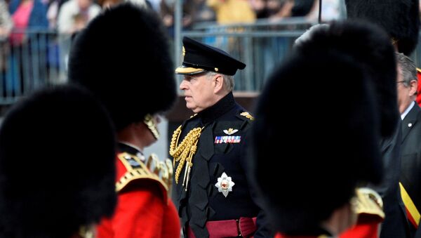  Britain's Prince Andrew attends ceremonies marking the 75th anniversary of the liberation of Belgium from German occupation in Brugge, Belgium, 7 September 2019 - Sputnik International