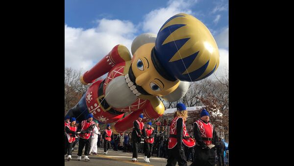 Nutcracker Balloon at Macy's Thanksgiving Day Parade in 2019 - Sputnik International