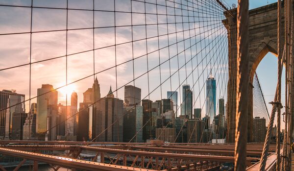 A view from the Brooklyn Bridge of New York. - Sputnik International