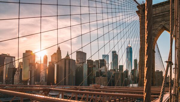A view from the Brooklyn Bridge on New York - Sputnik International