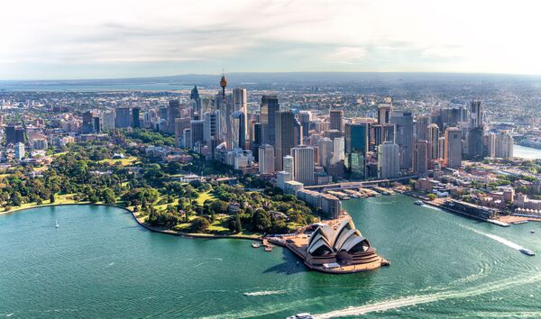 Aerial view of Sydney Harbour and Downtown Skyline, Australia. - Sputnik International