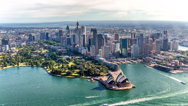Aerial view of Sydney Harbor and Downtown Skyline, Australia - Sputnik International