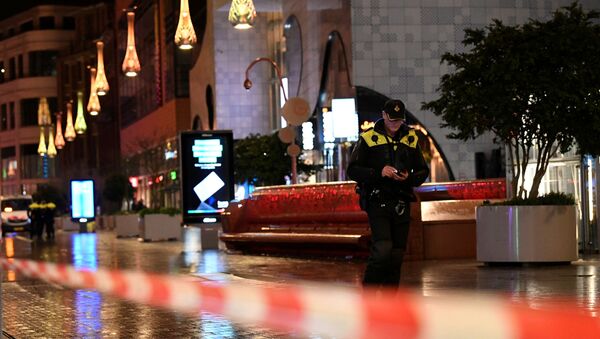 Police Officer near the Site of Stabbing in the Hague - Sputnik International