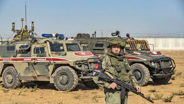 Russian military police near the town of Darbasiyah in Syria's northeastern Hasakeh province - Sputnik International