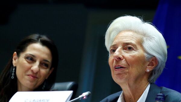 European Central Bank (ECB) President Christine Lagarde testifies before the European Parliament's Economic and Monetary Affairs Committee in Brussels, Belgium December 2, 2019. - Sputnik International