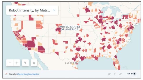Study Reveals Top-Ten List of US Metropolitan Areas Affected by ‘Robot Intensity’ Study Reveals Top-Ten List of US Metropolitan Areas Affected by ‘Robot Intensity’ - Sputnik International