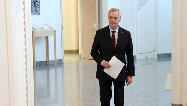Prime Minister of Finland Antti Rinne arrives to hand over his resignation to President Sauli Niinistö at the President's official residence Mäntyniemi in Helsinki, Finland December 3, 2019 - Sputnik International