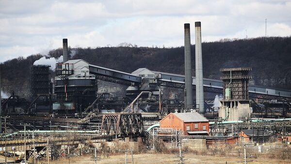 The United States Steel Corporation plant stands in the town of Clairton on March 2, 2018 in Clairton, Pennsylvania. - Sputnik International