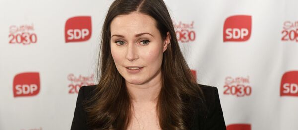 The candidate for the next prime minister of Finland, Sanna Marin, after the SDP's prime minister candidate vote in Helsinki, Finland, December 8, 2019 The candidate for the next prime minister of Finland, Sanna Marin, after the SDP's prime minister candidate vote in Helsinki, Finland, December 8, 2019 - Sputnik International