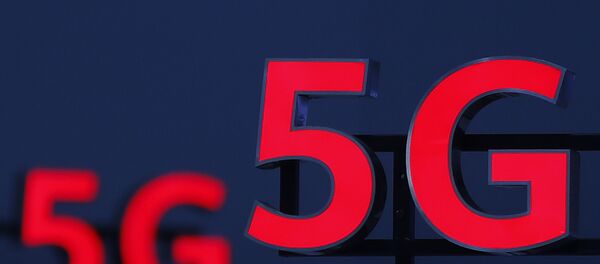 Illuminated 5G logos during the 10th Global mobile broadband forum in Zurich - Sputnik International