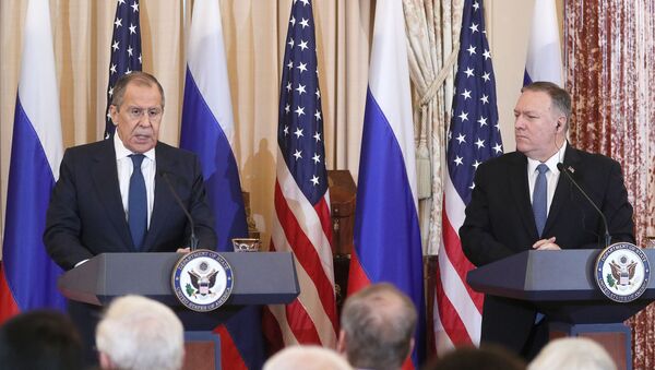 Russian Foreign Minister Sergei Lavrov and US Secretary of State Mike Pompeo held a meeting in the United States - Sputnik International