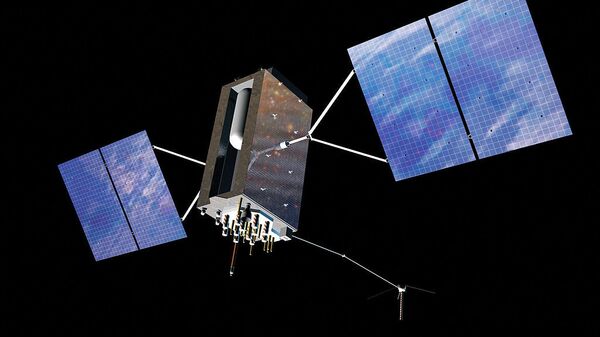  Artist's impression of a GPS Block satellite in orbit - Sputnik International
