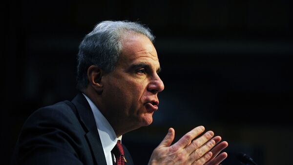 U.S. Justice Department Inspector General Michael Horowitz testifies before a Senate Judiciary hearing on his report on alleged abuses of the Foreign Intelligence Surveillance Act in the Hart Senate office building in Washington, U.S., December 11, 2019. - Sputnik International