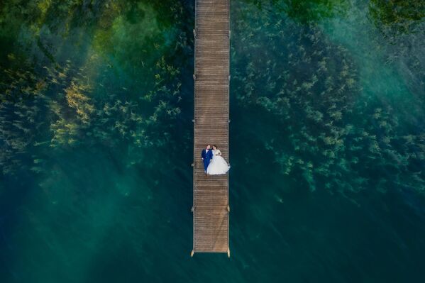 A photo by Misscha Bättig (Switzerland) which made it into the finals of the FROM ABOVE category at the International Wedding Photographer of the Year 2019 - Sputnik International