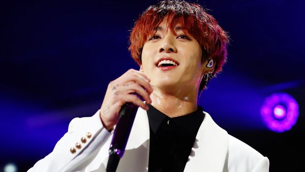 INGLEWOOD, CALIFORNIA - DECEMBER 06: (EDITORIAL USE ONLY. NO COMMERCIAL USE.) Jungkook of BTS performs onstage during 102.7 KIIS FM's Jingle Ball 2019 Presented by Capital One at the Forum on December 6, 2019 in Los Angeles, California - Sputnik International