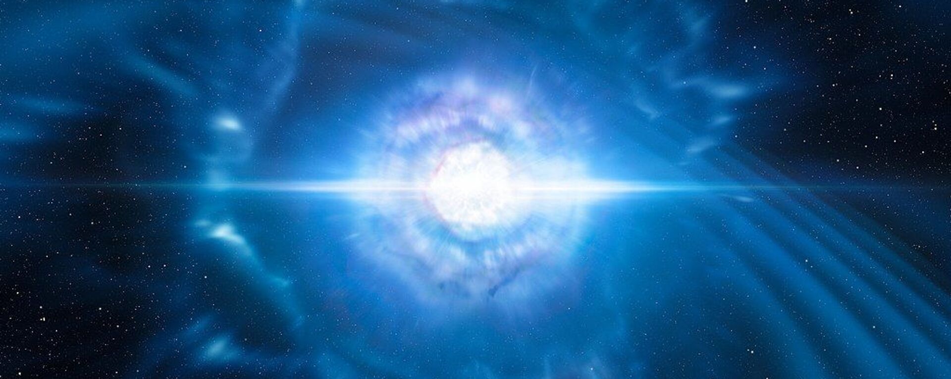 Artist’s impression of merging neutron stars - Sputnik International, 1920, 13.11.2020