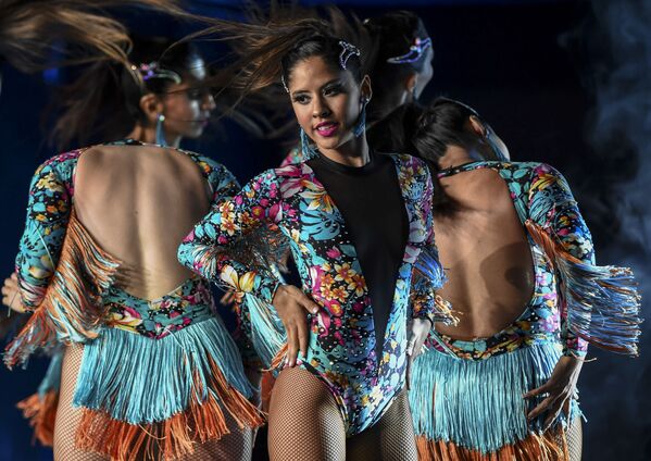 Dancers from Argentina perform at the World Latin Dance Cup in Medellin, Colombia, on December 11, 2019. - The World Latin Dance Cup takes place until the 13th of December - Sputnik International