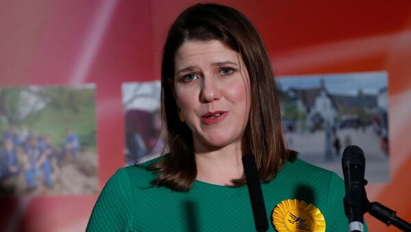 Liberal Democrats candidate Jo Swinson speaks after losing her seat in East Dunbartonshire constituency, at a counting centre for Britain's general election in Bishopbriggs, Britain December 13, 2019 - Sputnik International