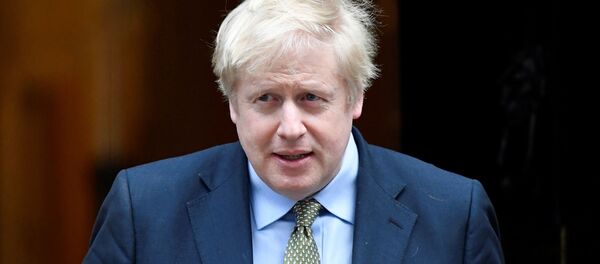 Britain's Prime Minister Boris Johnson leaves Downing Street on his way to Buckingham Palace after the general election in London, Britain, December 13, 2019 - Sputnik International