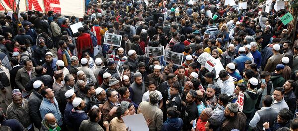 Protesters in New Delhi, India - Sputnik International