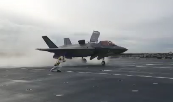 Videos: HMS Queen Elizabeth Launches First F-35 Stealth Aircraft Videos: HMS Queen Elizabeth Launches First F-35 Stealth Aircraft - Sputnik International