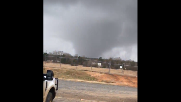 A tornado filmed in Webster Parish, Louisiana, on December 16, 2019, as part of a wave of destructive storms that swept across the region. - Sputnik International