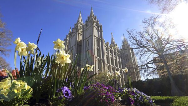 The Salt Lake Temple is shown Friday, April 19, 2019, in Salt Lake City. The iconic temple central to The Church of Jesus Christ of Latter-day Saints faith will close for four years to complete a major renovation, and officials are keeping a careful eye on construction plans after a devastating fire at Notre Dame cathedral in Paris. Church President Russell M. Nelson said Friday the closure will begin in December - Sputnik International
