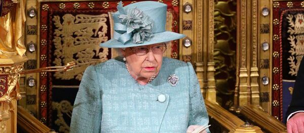 Britain's Queen Elizabeth delivers the Queen's Speech during the State Opening of Parliament in the House of Lords at the Palace of Westminster in London, Britain December 19, 2019.  - Sputnik International