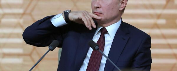 Russian President Vladimir Putin's annual news conference, in Moscow, Russia Russian President Vladimir Putin's annual news conference, in Moscow, Russia - Sputnik International