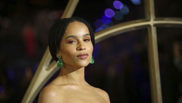 Actress Zoe Kravitz poses for photographers upon arrival at the premiere of the film 'Fantastic Beasts: The Crimes of Grindelwald', at a central London cinema, Tuesday, Nov. 13, 2018. - Sputnik International
