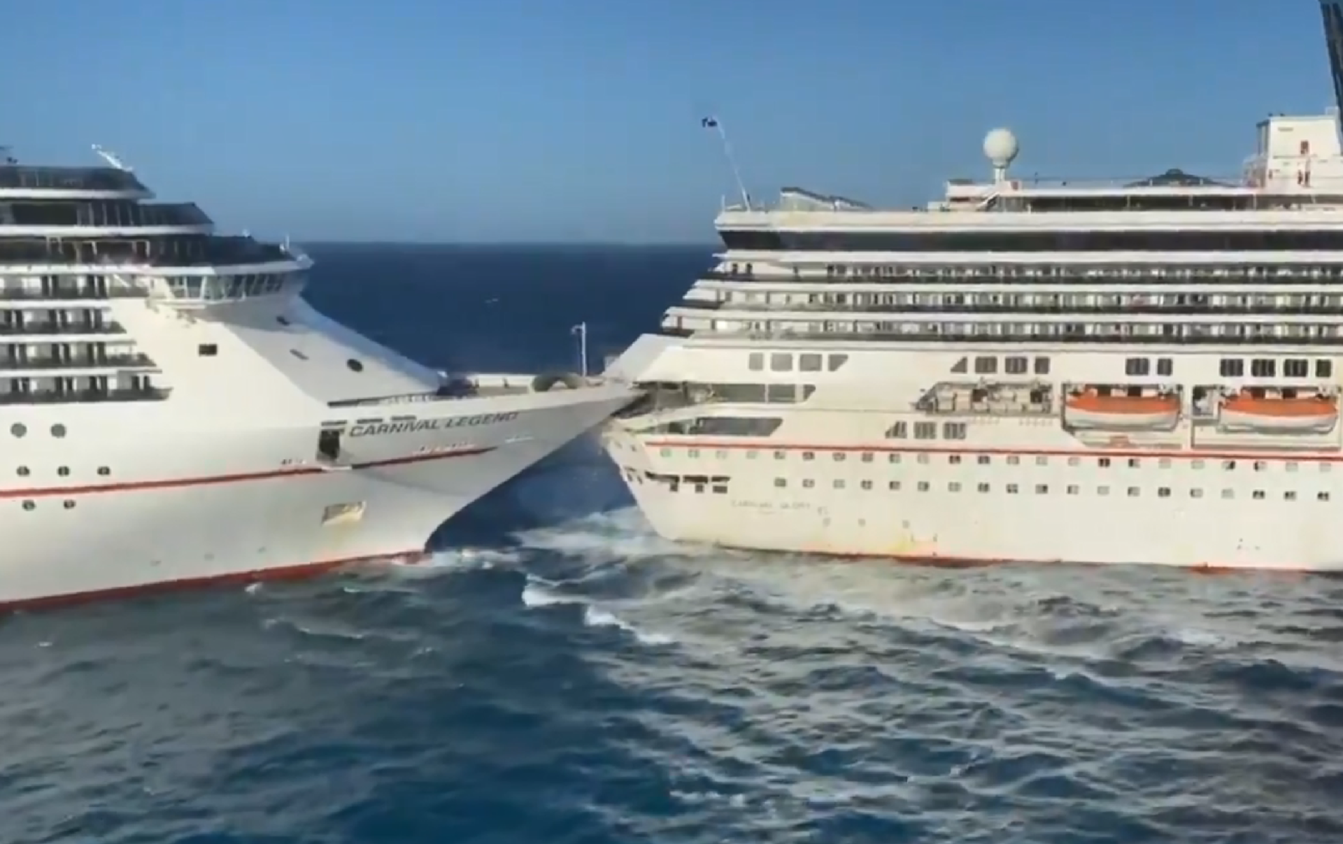 carnival cruise ships collide cozumel 2019