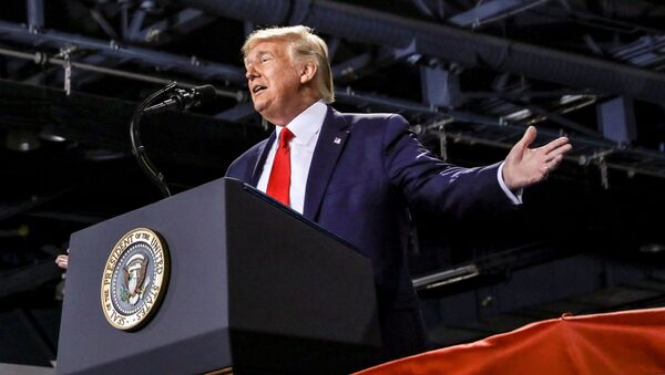 U.S. President Donald Trump speaks during a campaign rally in Battle Creek, Michigan, U.S., December 18, 2019 - Sputnik International