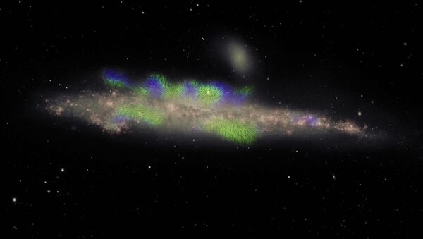 Image of the “Whale Galaxy” (NGC 4631), made with the National Science Foundation’s Karl G. Jansky Very Large Array (VLA) - Sputnik International