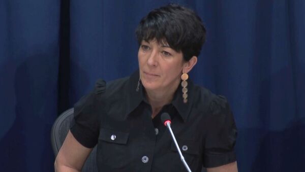 Ghislaine Maxwell, longtime associate of accused sex trafficker Jeffrey Epstein, speaks at a news conference on oceans and sustainable development at the United Nations in New York, U.S. June 25, 2013 in this screengrab taken from United Nations TV footage.  - Sputnik International