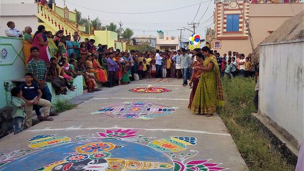  Rangoli Competition  - Sputnik International